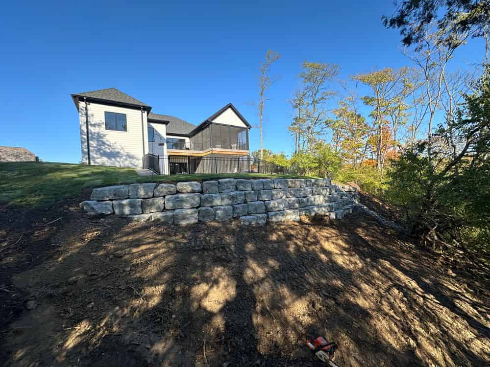 Retaining Wall Construction image