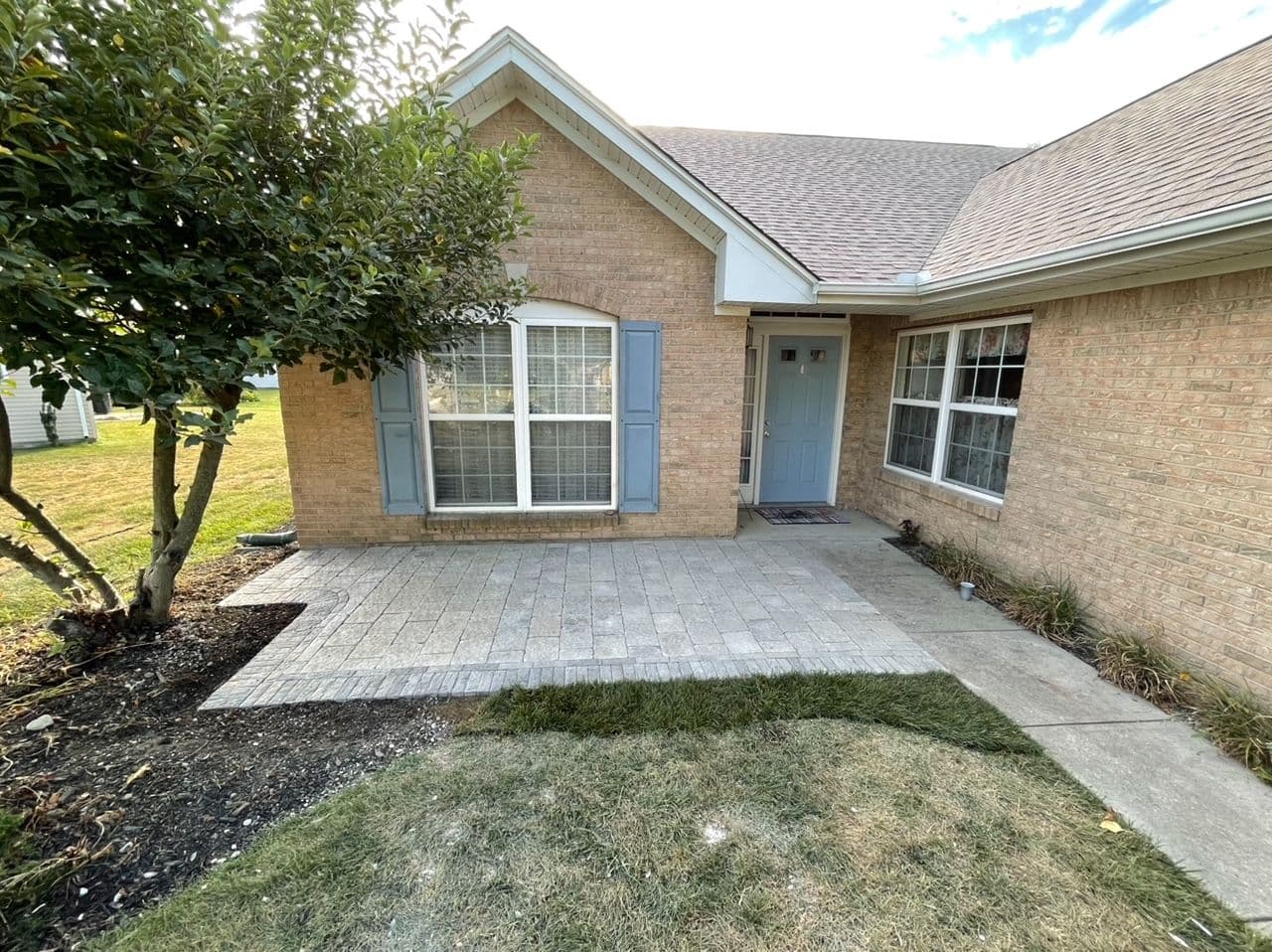 Elegant Front Patio Installation in Troy OH image