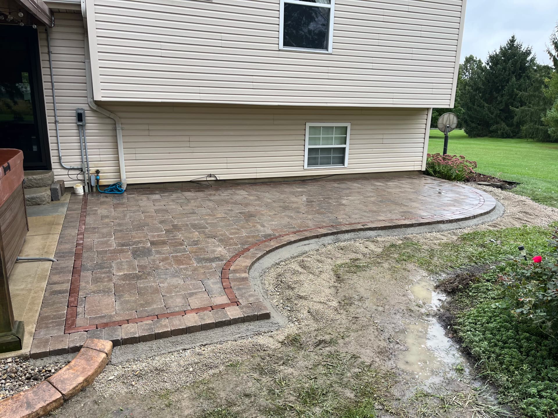 Gallery photos for Unilock Paver Patio Built for Real Backyard Living in Lewisburg: Image #5