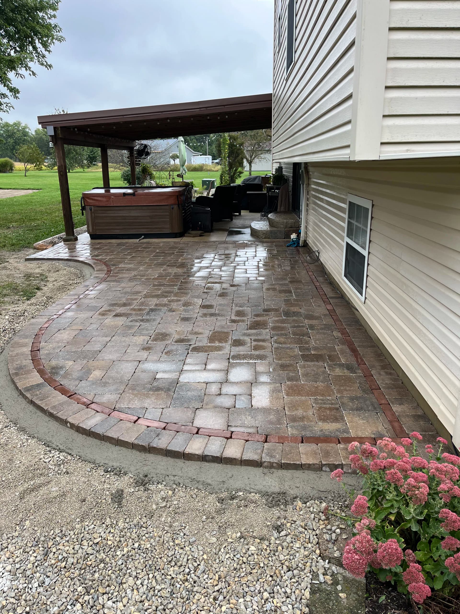 Gallery photos for Unilock Paver Patio Built for Real Backyard Living in Lewisburg: Image #4