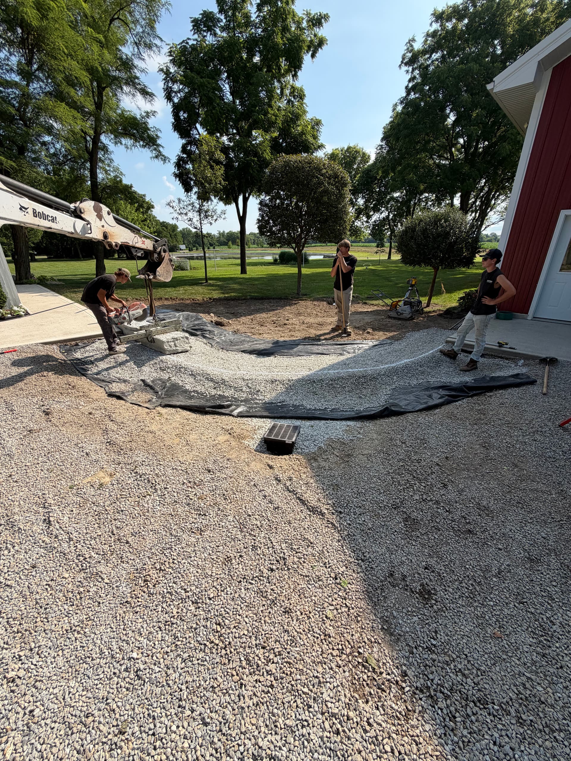 Gallery photos for Stone Curbing, Cobblestones and Zelkova Trees in Lewisburg: Image #4
