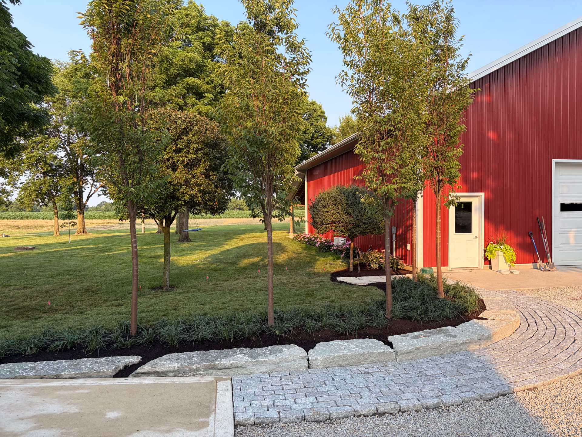 Gallery photos for Stone Curbing, Cobblestones and Zelkova Trees in Lewisburg: Image #2