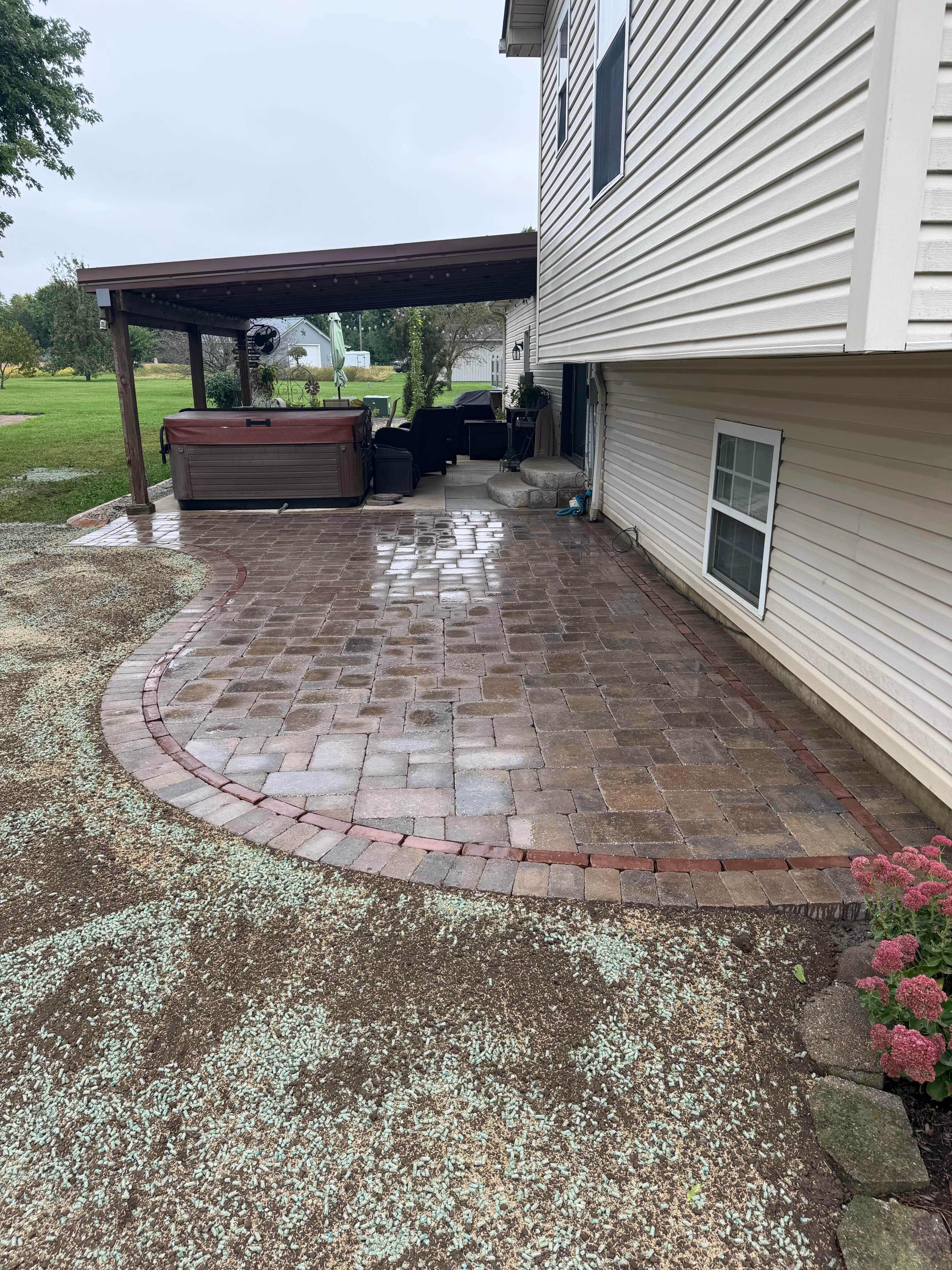 Project Unilock Paver Patio Built for Real Backyard Living in Lewisburg image