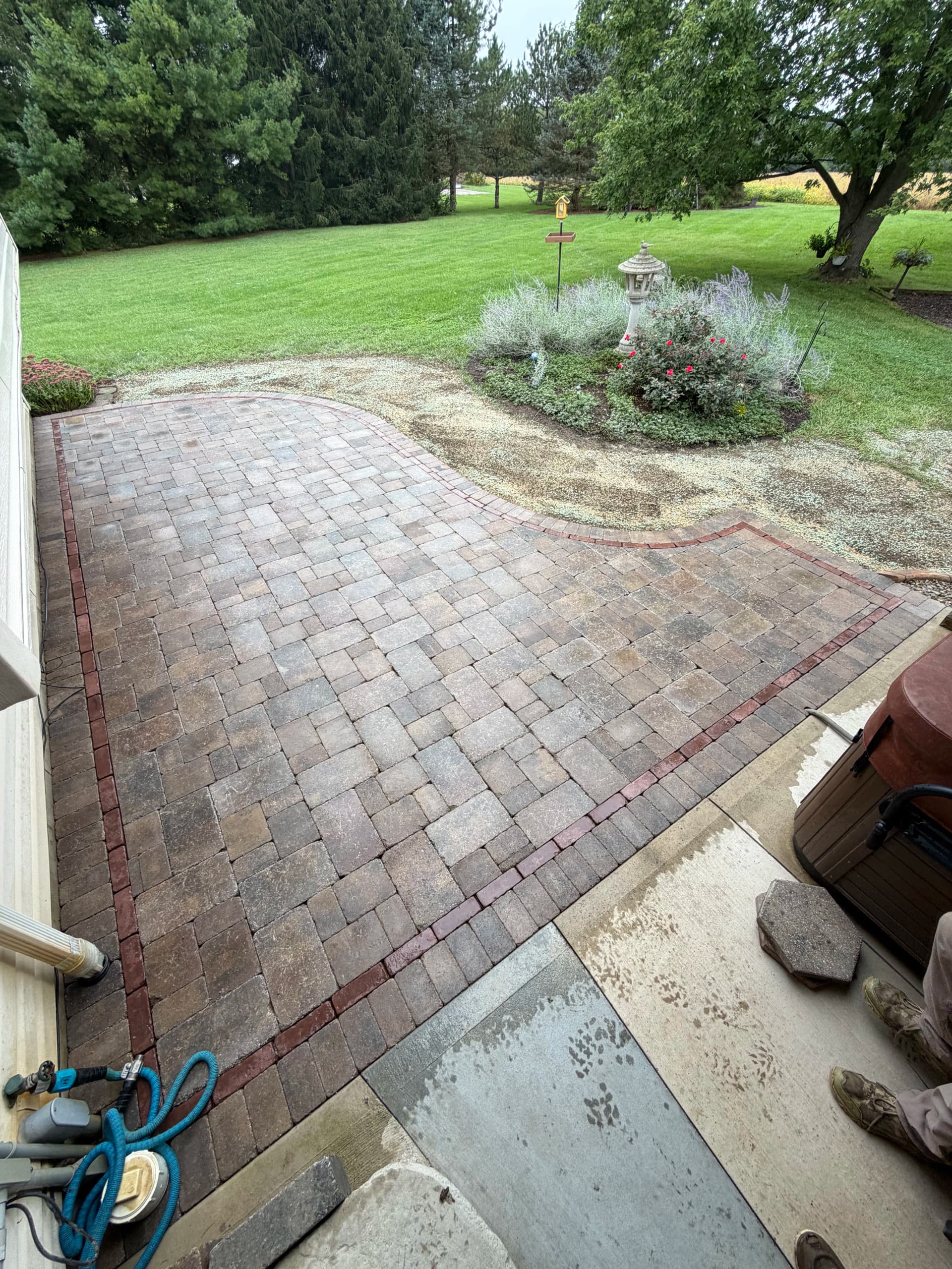 Gallery photos for Unilock Paver Patio Built for Real Backyard Living in Lewisburg: Image #6