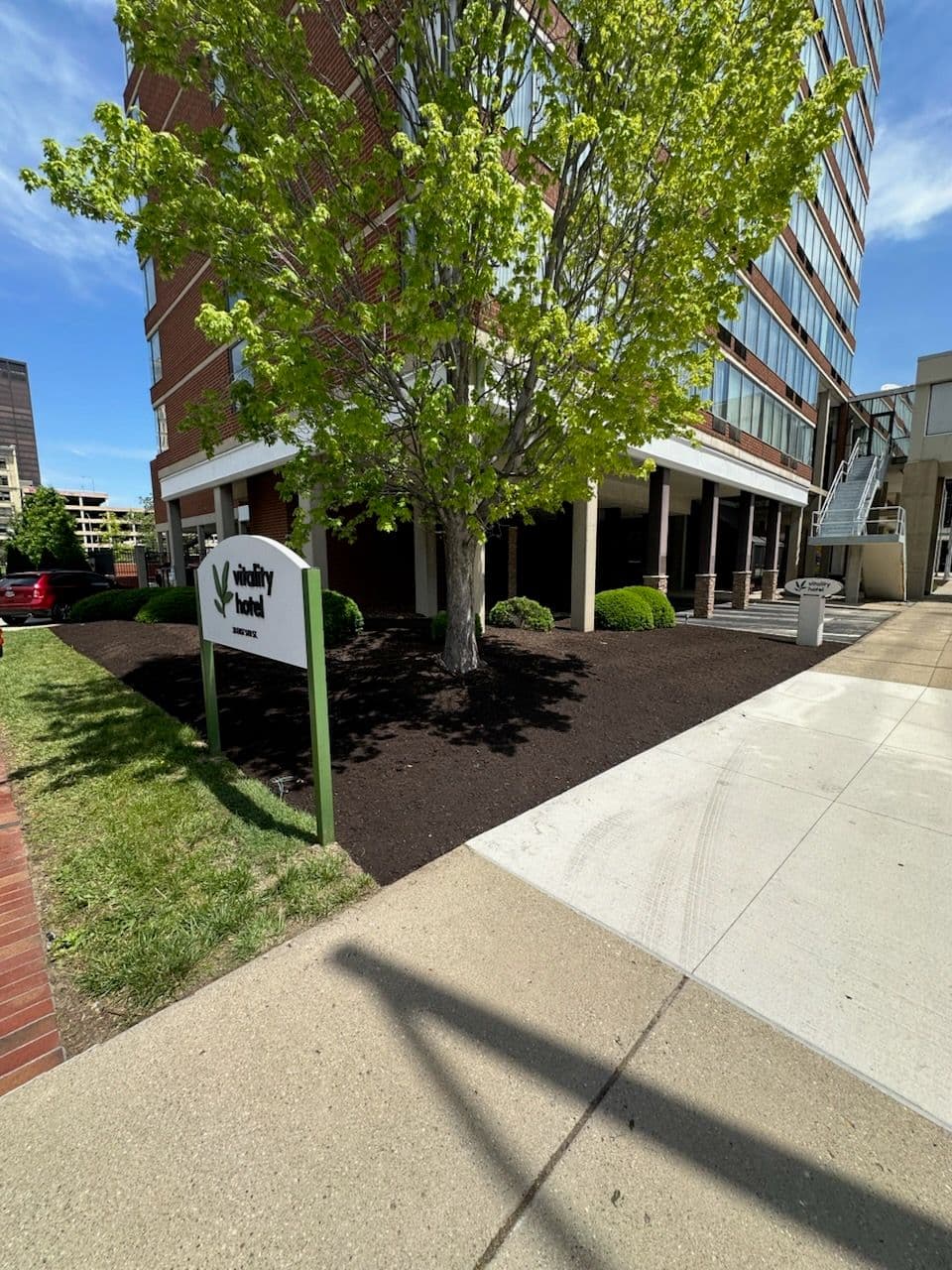 Downtown Dayton Landscape Revamp by Huffman Outdoors