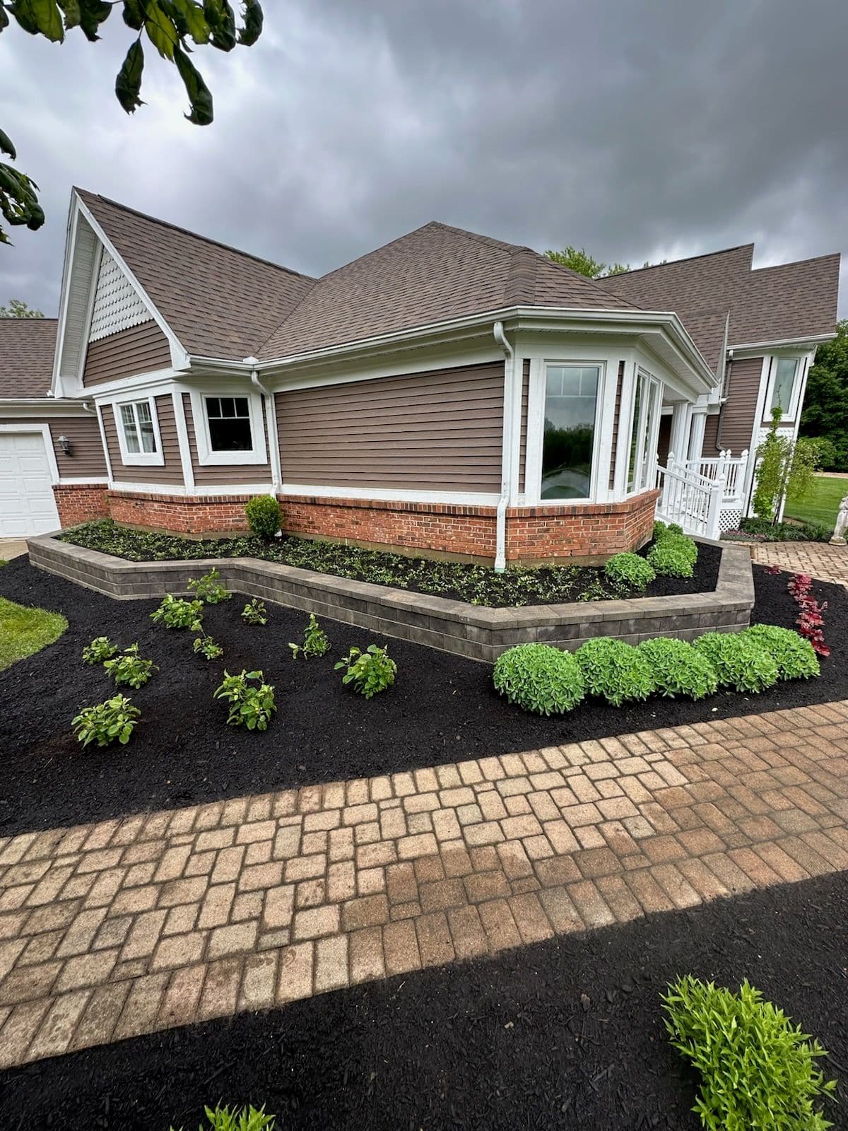 Detailed Landscape and Garden Wall in West Milton image