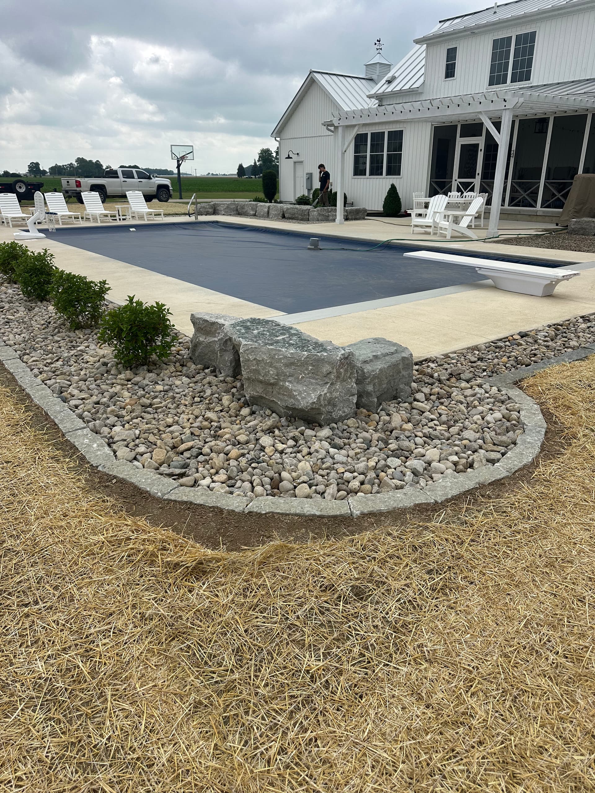 Gallery photos for Poolside Landscape Design Done Right in Covington Ohio: Image #1