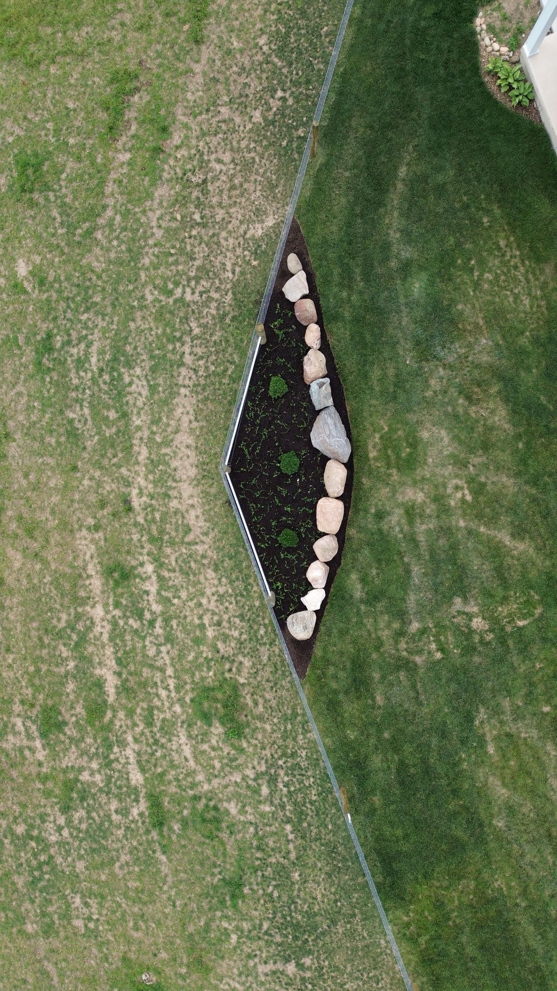 Gallery photos for New Landscape Install with Boulders and Stone Steps in Covington: Image #3