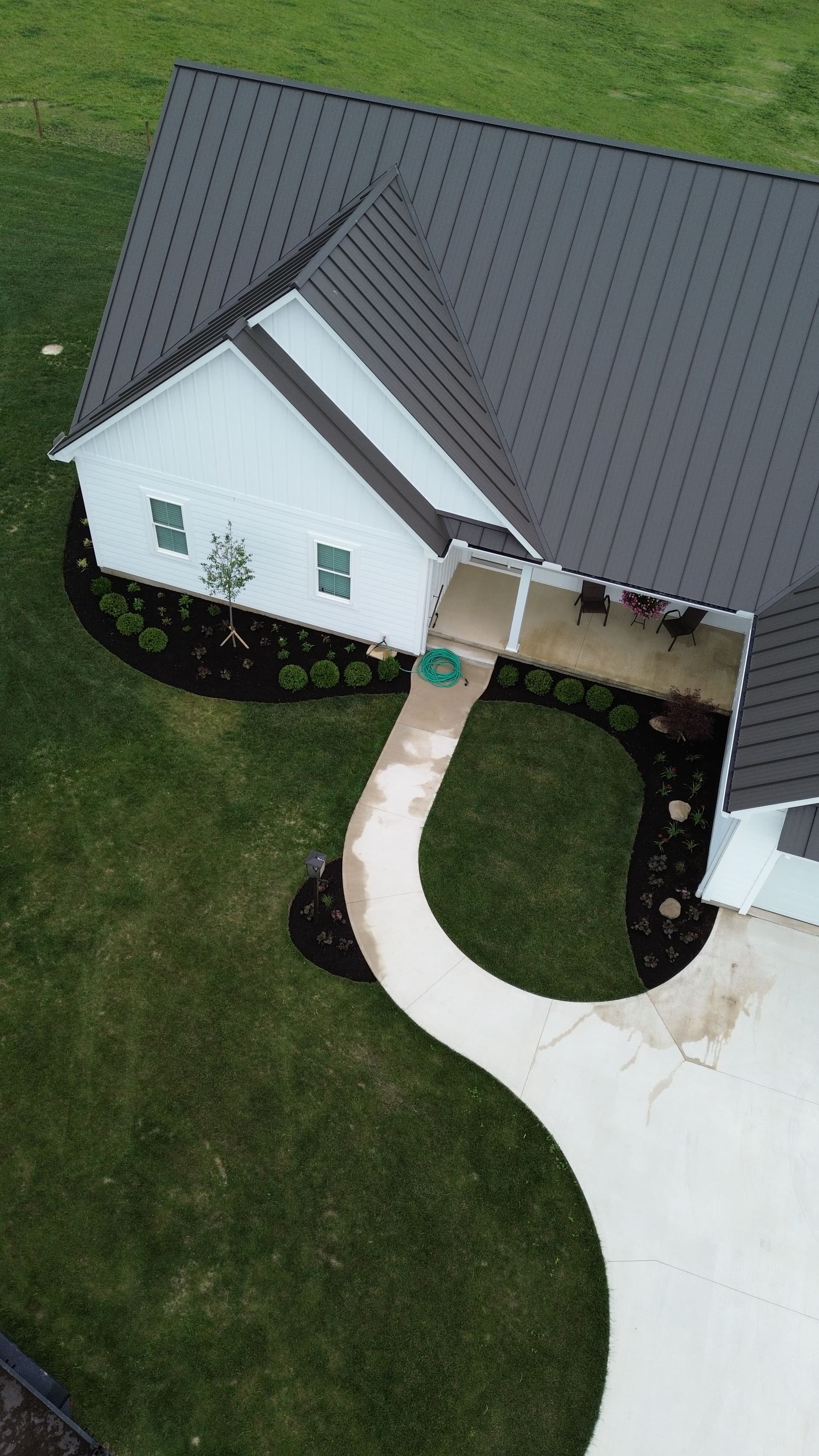 Gallery photos for New Landscape Install with Boulders and Stone Steps in Covington: Image #1