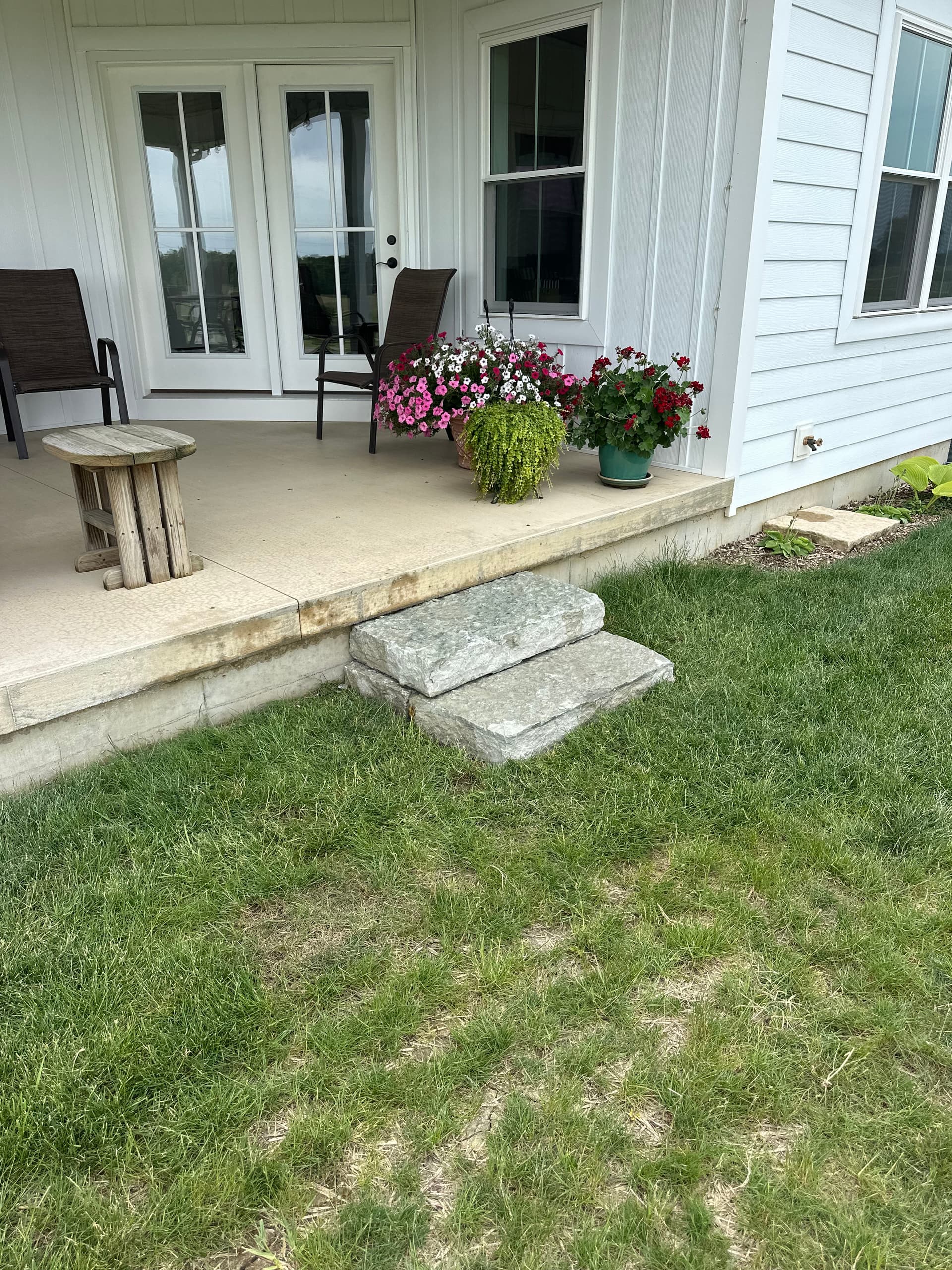 Gallery photos for New Landscape Install with Boulders and Stone Steps in Covington: Image #7