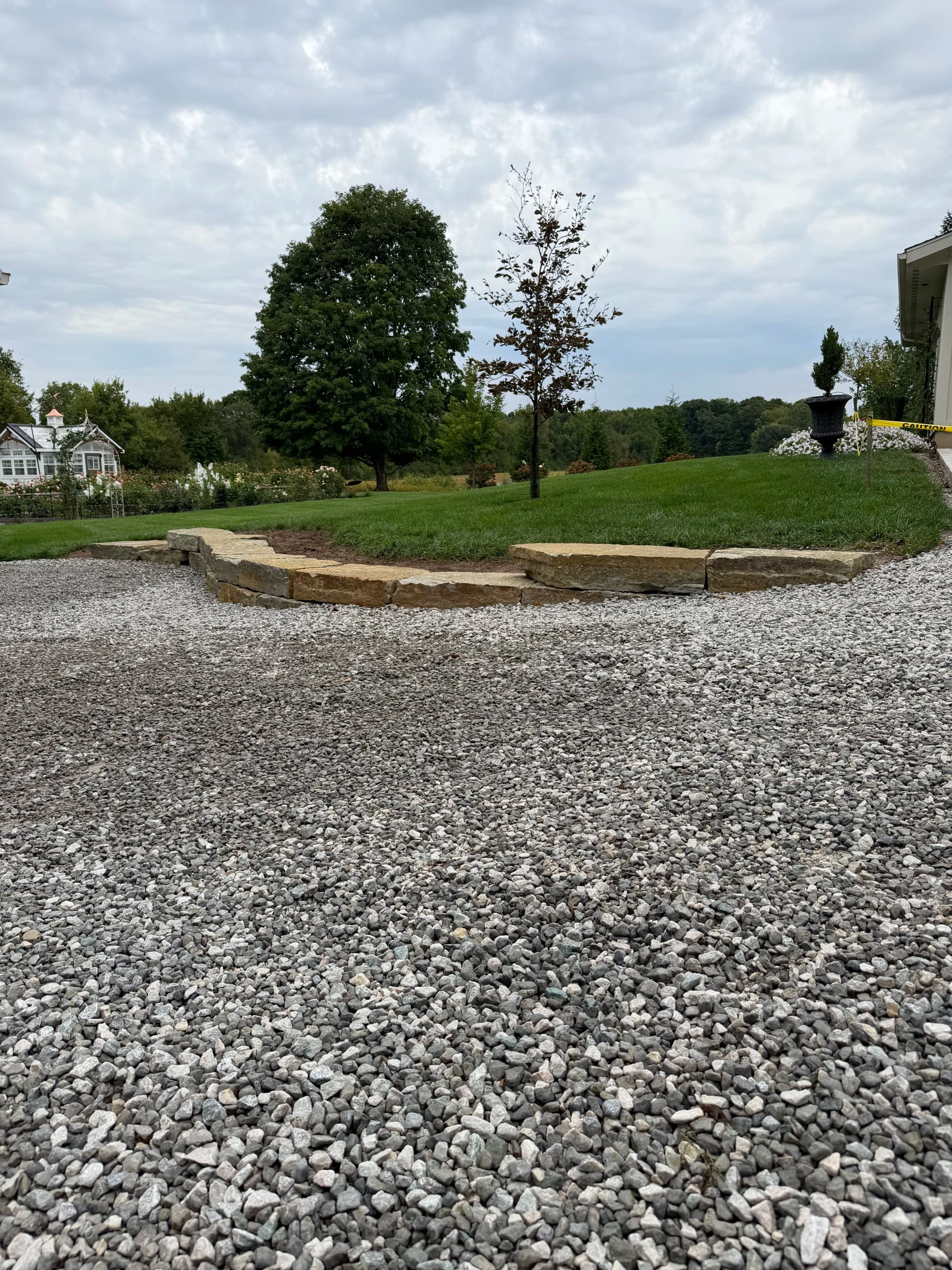 Gallery photos for Cedar Pergola and Natural Stone Outcropping Wall in New Carlisle OH: Image #2