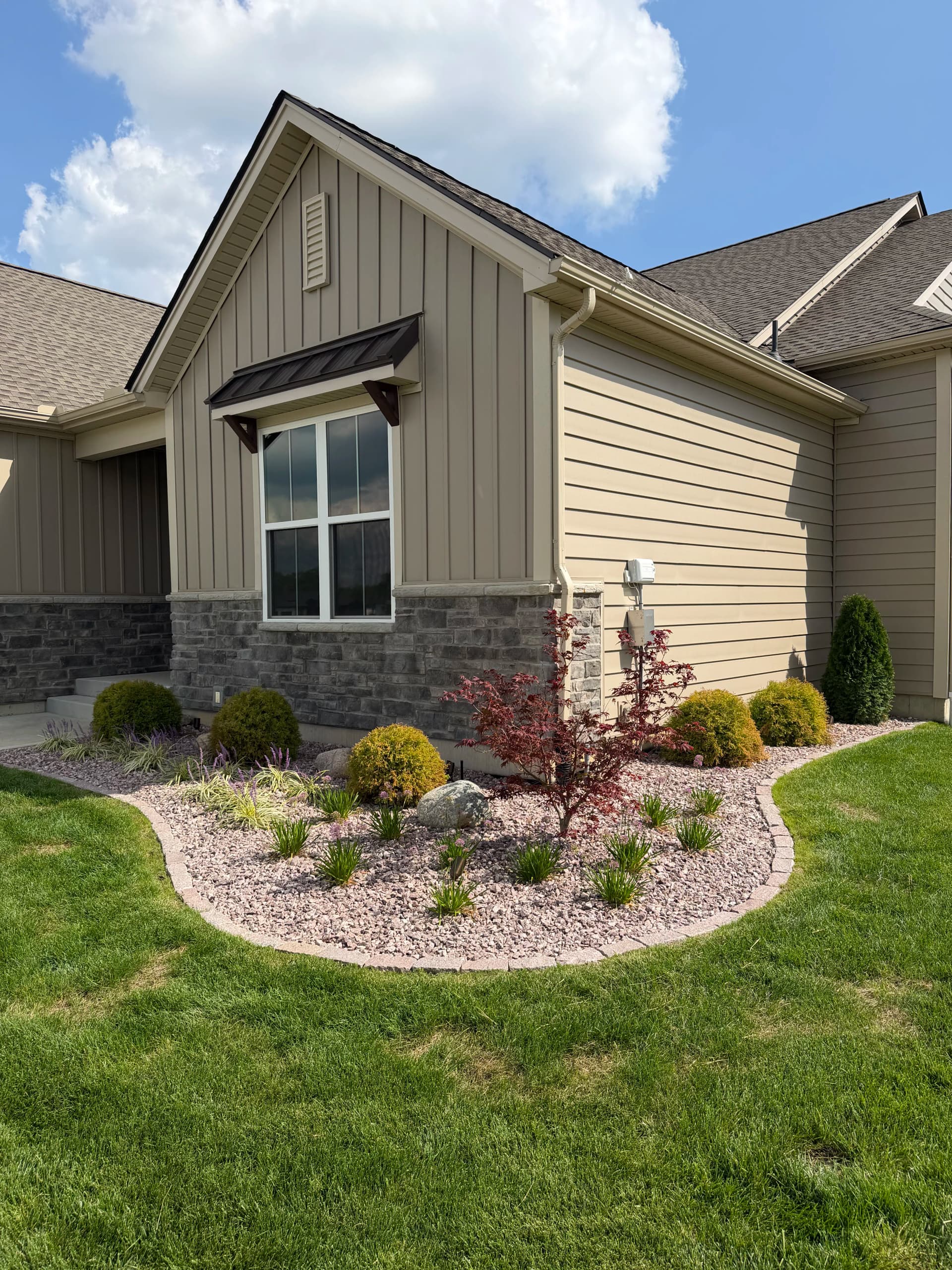 Stone Edging, Fresh Plantings and Rock Beds in Centerville image
