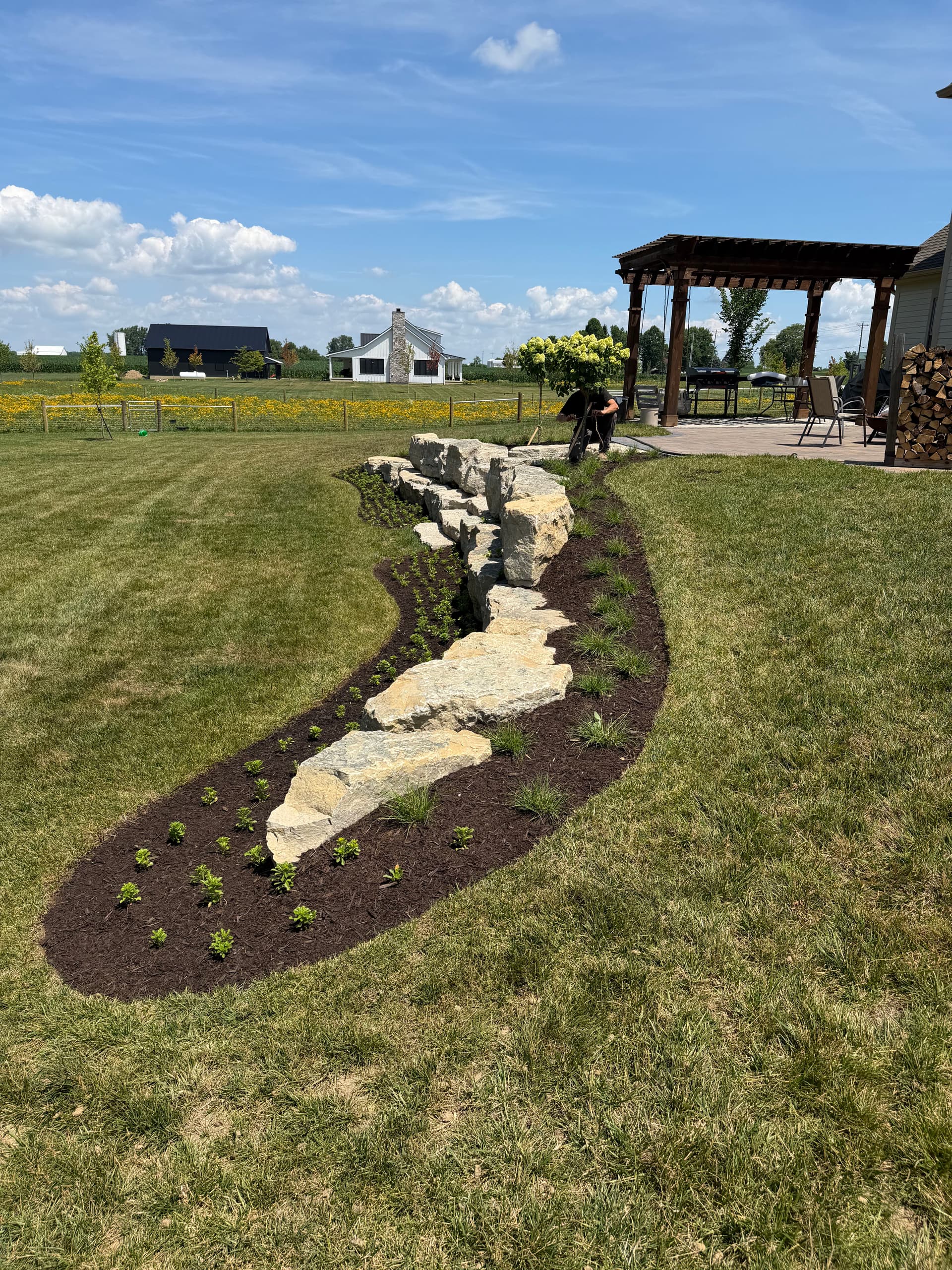Gallery photos for Natural Stone Walkways, Garden Beds and Fresh Plantings Done Right: Image #3
