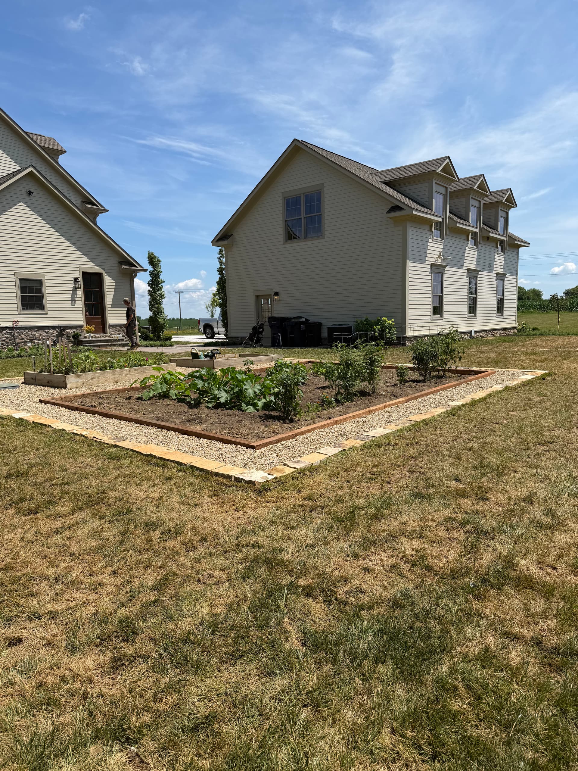 Gallery photos for Cedar Raised Beds and Stone Edging Make This Garden Actually Work: Image #3